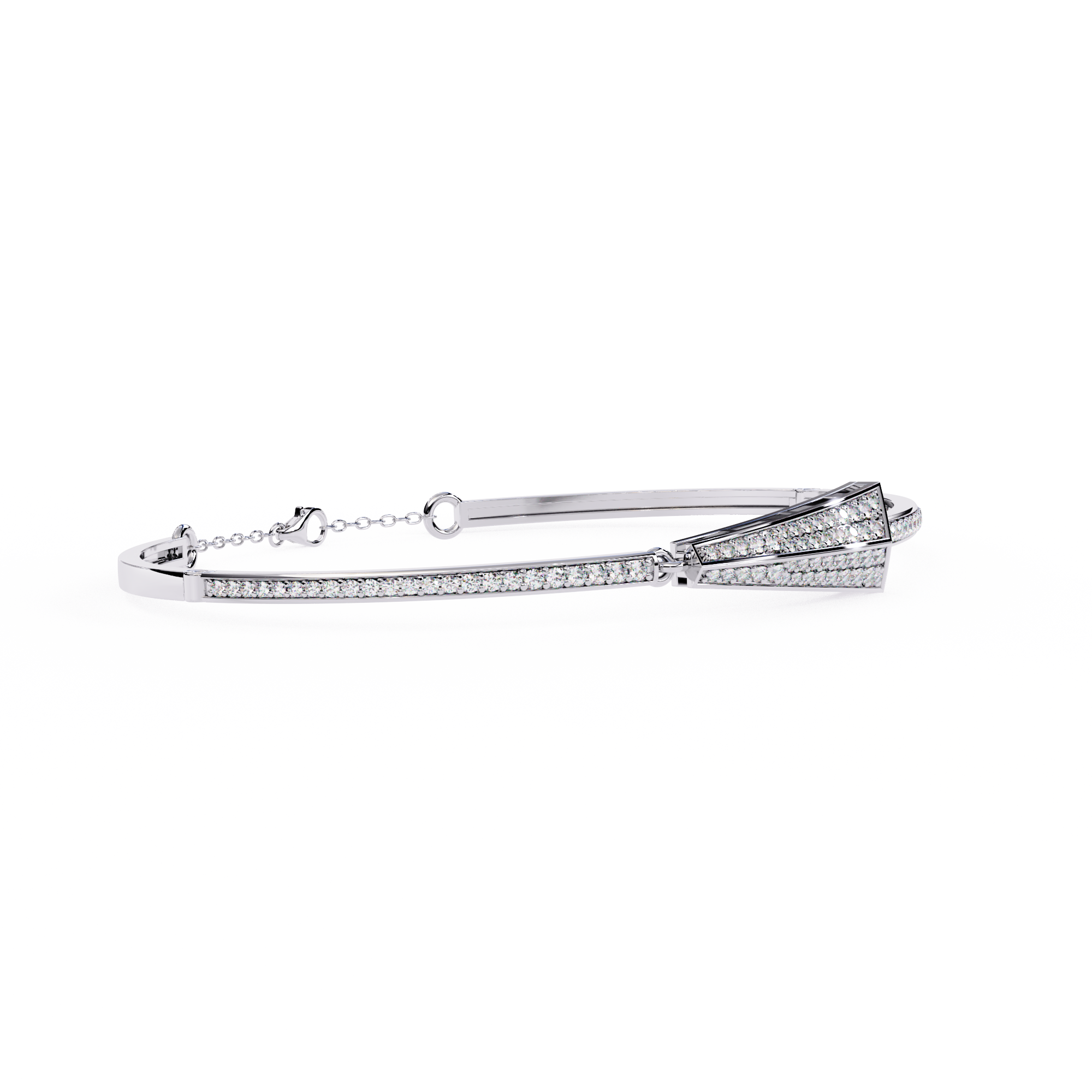 Solitairekart 0.55ct Art Deco Natural Diamond Arrow Bracelet-HI Color, VS-SI Clarity